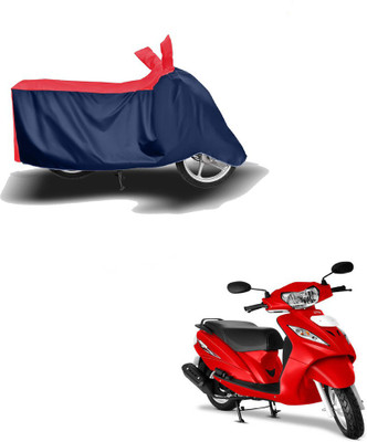 AUTOCAD Waterproof Two Wheeler Cover for TVS(Wego, Red, Blue)