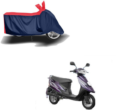 HYBRIDS COLLECTION Two Wheeler Cover for TVS(Teenz, Red, Blue)