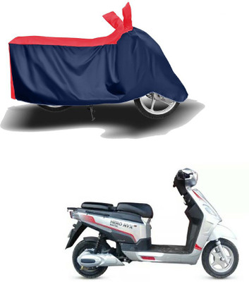 geetaecom Two Wheeler Cover for Hero Electric(Electric NYX e5, Red, Blue)