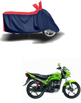 Mdstar Two Wheeler Cover for Hero(Passion Plus, Red, Blue)