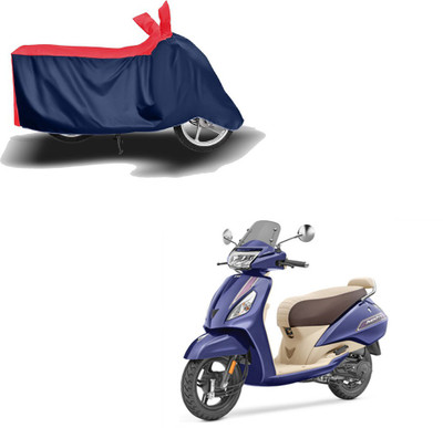 Mdstar Waterproof Two Wheeler Cover for TVS(Jupiter classic, Red, Blue)
