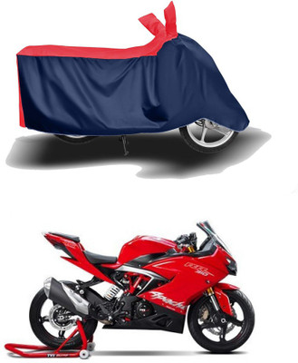 HYBRIDS COLLECTION Two Wheeler Cover for TVS(Apache RR 310, Red, Blue)