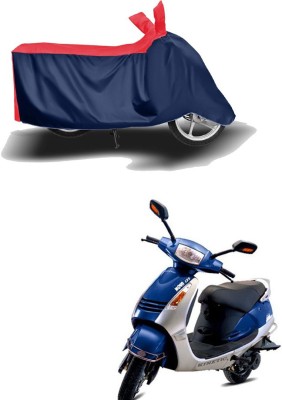 THE REAL ARV Waterproof Two Wheeler Cover for Kinetic(Nova, Red, Blue)