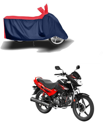 Mdstar Waterproof Two Wheeler Cover for Hero(Glamour FI, Red, Blue)
