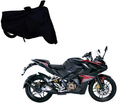 ABS AUTO TREND Two Wheeler Cover for Bajaj(Pulsar RS 200, Black)