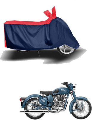 HYBRIDS COLLECTION Two Wheeler Cover for Royal Enfield(Bullet 500, Red, Blue)