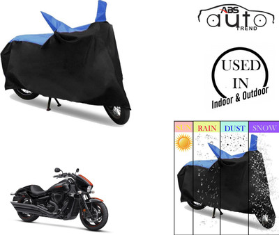 ABS AUTO TREND Two Wheeler Cover for Suzuki(Blue, Black)