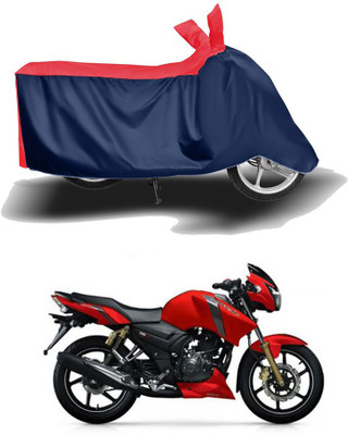 Amozkart Two Wheeler Cover for TVS(Apache RTR 160, Red, Blue)