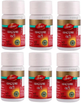 Dabur CHANDRAPRABHA VATI 40 TAB EACH ( PACK OF 6 )(Pack of 6, 240 Tablets)