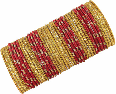 NMII Fabric, Glass Zircon Bangle Set(Pack of 40)