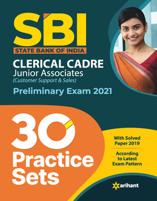 SBI Clerk Junior Associates 30 Practice Sets Preliminary Exam 2021(English, Paperback, unknown)