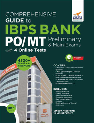 Comprehensive Guide to IBPS Bank PO/ MT Preliminary & Main Exams with 4 Online Tests (10th Edition)(Paperback, Disha Experts)