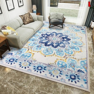 STATUS Multicolor Polyester Carpet(5 ft,  X 7 ft, Rectangle)