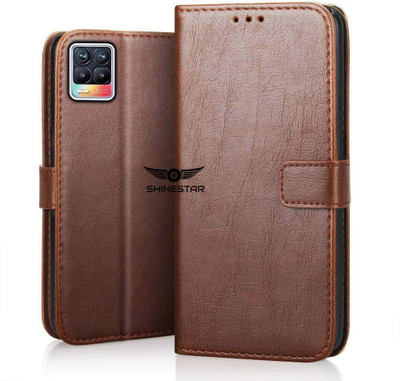 SHINESTAR. Back Cover for Realme 8 Pro(Brown, Pack of: 1)