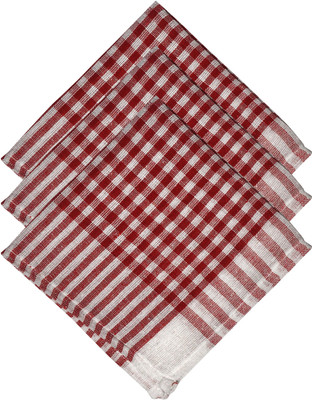 Reysol KT White Red 3 Wet and Dry Cotton Cleaning Cloth(3 Units)