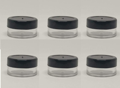 florybliss Plastic Utility Container  - 5 ml(Pack of 6, Black)