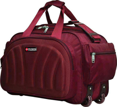 AFN FASHION (Expandable) polyester lightweight Travel Duffel Bag with 2 Wheels Duffel With Wheels (Strolley)