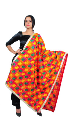 Feathers Chiffon Embroidered Women Dupatta