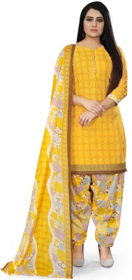 VihaanExim Cotton Blend Printed Salwar Suit Material