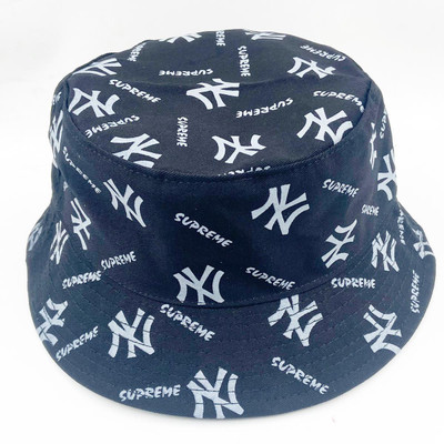 ghanim Solid Unisex Fishermen Bucket Hat Cap NY printed cap(Blue, White, Pack of 1)