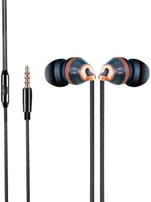 Alchiko AK-205 Latest Sharp Sound Quality In Line Remote Handfree Wired(Black, In the Ear)
