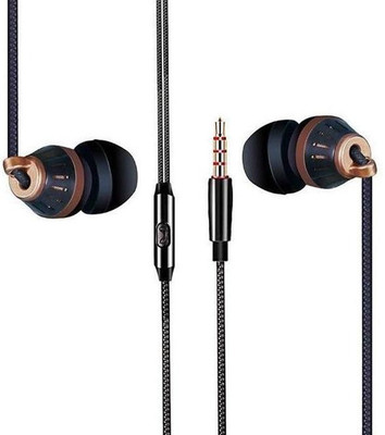 Alchiko AK-205 Dynamic Clear Sound Quality Build-in Mic Handfree Wired(Black, In the Ear)