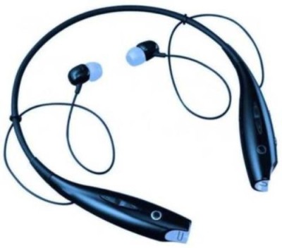 GUGGU WEL_408B_o HBS 730 Neck Band Wireless Bluetooth Headset Bluetooth Headset(Black, In the Ear)