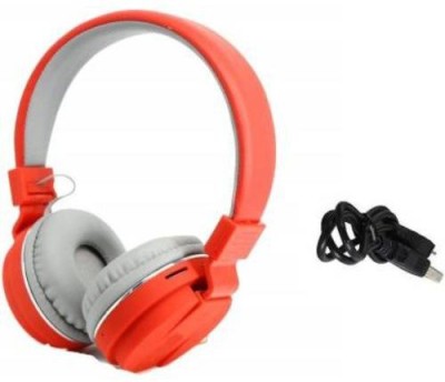 ROAR VKK_513K_ SH12 Over the head Wireless Bluetooth Headset Bluetooth(Orange, On the Ear)