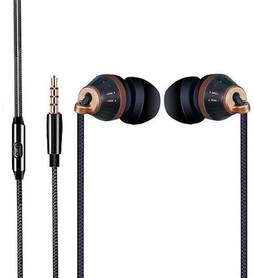 Alchiko AK-205 Lightweight 3D Sound Quality Handfree Wired(Black, In the Ear)