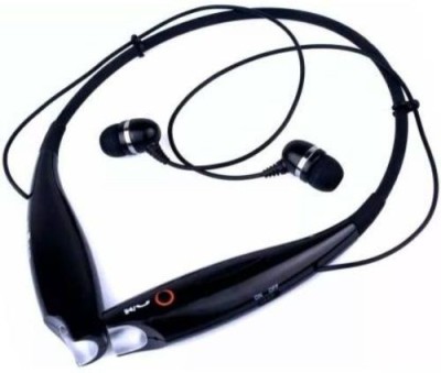GUGGU KBE_537C_o HBS 730 Neck Band Wireless Bluetooth Headset Bluetooth Headset(Black, In the Ear)