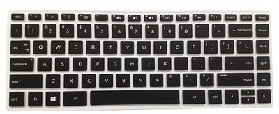 Saco Chiclet Keyboard Skin Protector Cover Laptop Keyboard Skin(Black)