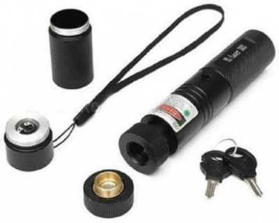 CAPIALPOINT Rechargeable Green Laser Pointer Party Pen Disco Light 5 Mile + Battery(650 nm, Green)