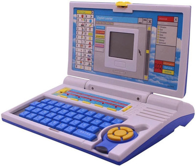 Negocio Educational English Learner Laptop with Keyboard Mouse for Kids 20 Activity Games(Multicolor)