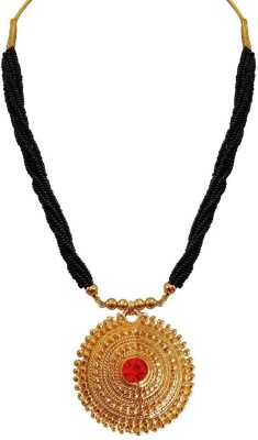 rich & famous Traditional Stylish Short Mangalsutra With Pendant For Women Alloy Mangalsutra