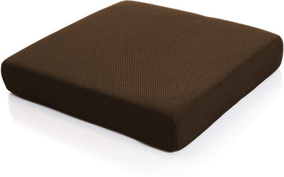 PUMPUM Memory Foam Chair Pad Memory Foam Solid Chair Pad Pack of 1(Brown)