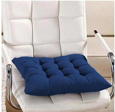 FAJAL COTTON UDHYOG LUXUARY 18*1 Microfibre Solid Cushion Pack of 1(Blue)