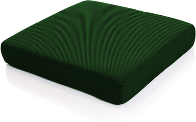 PUMPUM Memory Foam Chair Pad Memory Foam Solid Chair Pad Pack of 1(Dark Green)