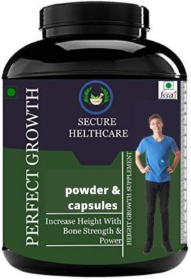 Secure Healthcare Perfect Growth Height Increase Powder Pack Of 1 Weight Gainers/Mass Gainers(100 g, Unflavoured)