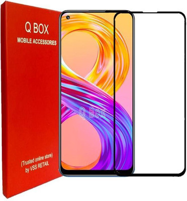 Q Box Edge To Edge Tempered Glass for Realme 8 pro(Pack of 1)