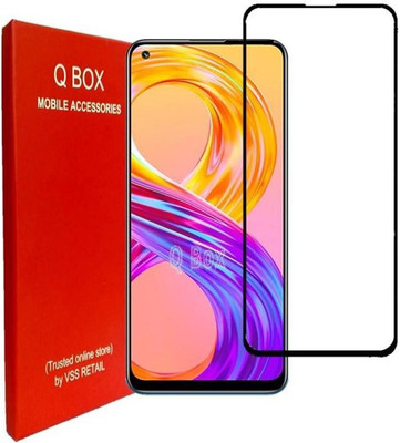 Q Box Edge To Edge Tempered Glass for Realme 8 pro(Pack of 1)