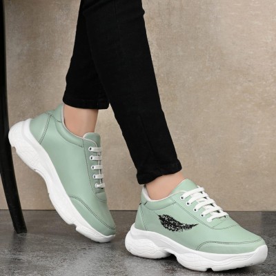 MILESWALKER Running Shoes For Women(Green)