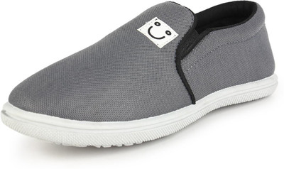 Kzaara shoes for Men with no Pasting Issues. Slip On Sneakers For Men(Grey , 9)