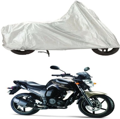 Bull Rider Waterproof Two Wheeler Cover for Yamaha(FZ, Silver)