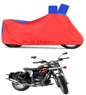 Bull Rider Waterproof Two Wheeler Cover for Royal Enfield(Classic Chrome, Red, Blue)