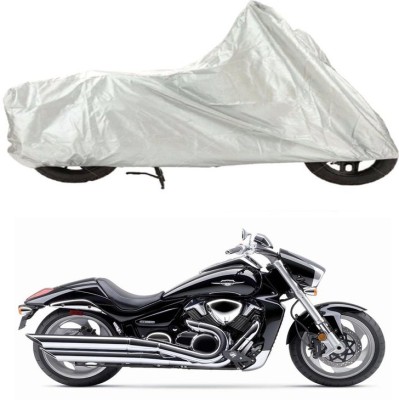 Bull Rider Waterproof Two Wheeler Cover for Suzuki(Intruder, Silver)