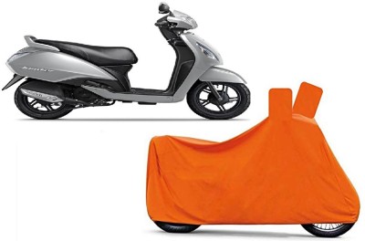 Bull Rider Waterproof Two Wheeler Cover for TVS(Jupiter, Orange)