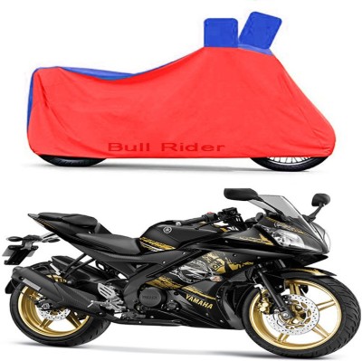 Bull Rider Waterproof Two Wheeler Cover for Yamaha(R15, Red, Blue)