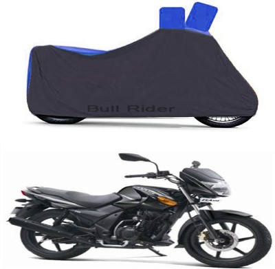 Bull Rider Waterproof Two Wheeler Cover for TVS(Flame SR125, Black, Blue)