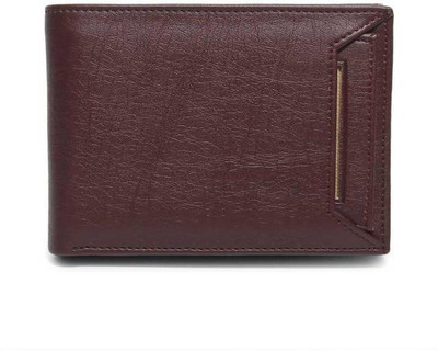 Shiv Men Casual Brown Artificial Leather Wallet(8 Card Slots)