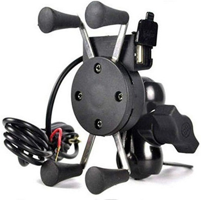AXWee Motorcycle Phone Bike Mobile Holder(Black)